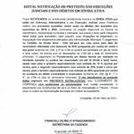 EDITAL NOTIFICAÇÃO DE PROTESTOS DÍVIDA ATIVA